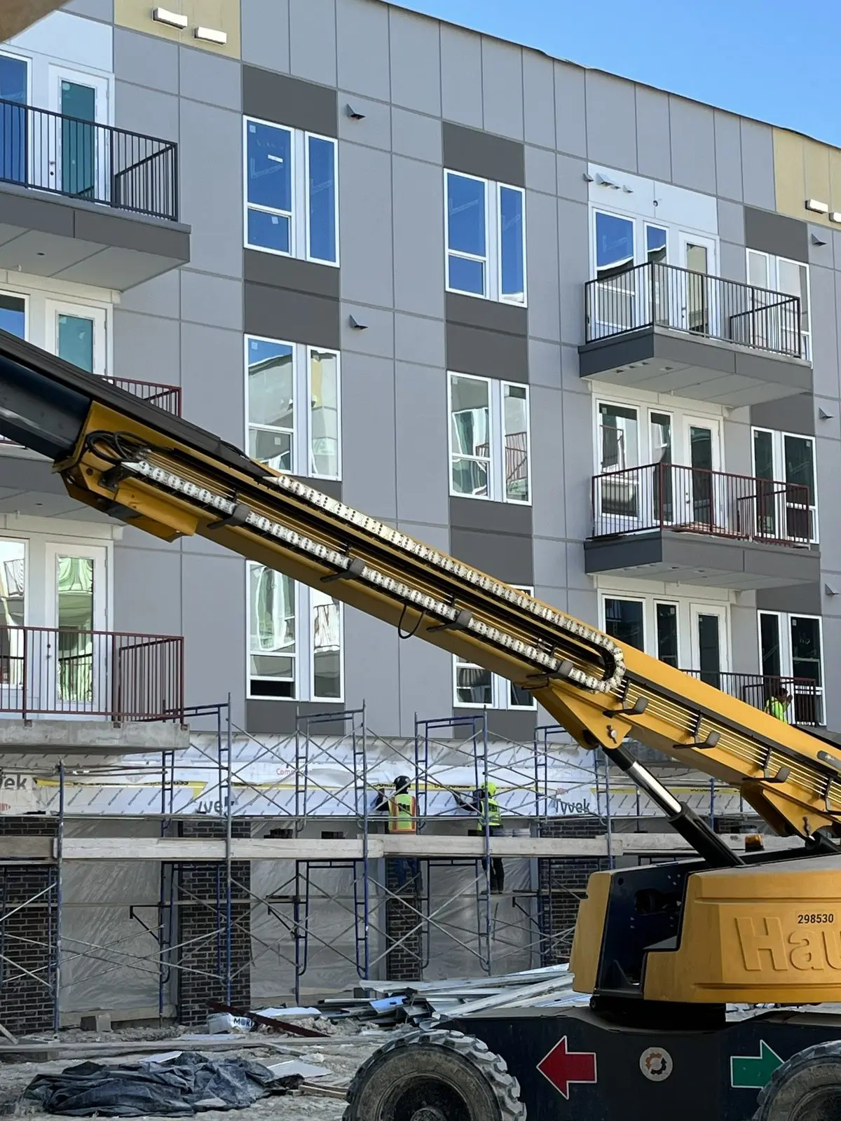 Multifamily exterior painting and finish panels